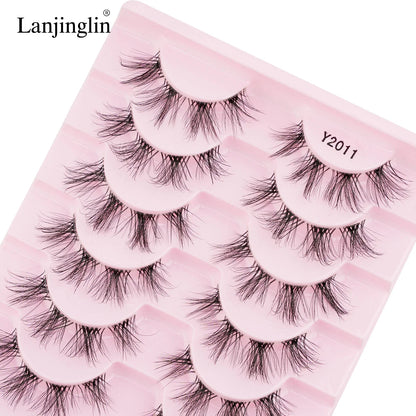 3/10 Pairs 3D Mink Eyelash Natural False Eyelashes Makeup Fake Eye Lashes Faux Cilios Make Up Beauty Tools Wholesale Lashes Cils
