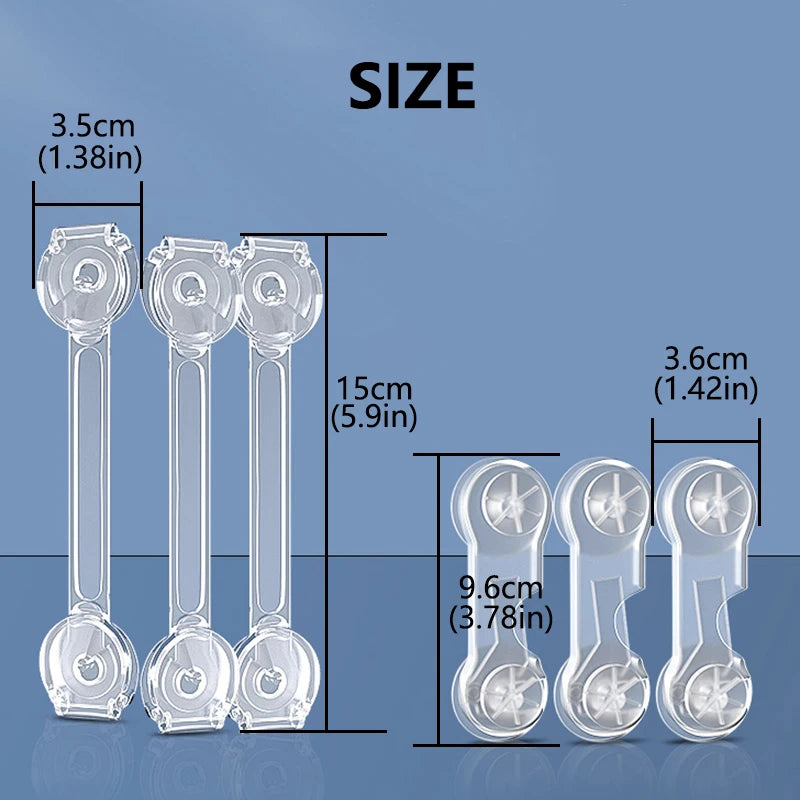 3/5Pcs Baby Cabinet Locks Strap Drawer Lock Child Anti-opening Refrigerator Lock