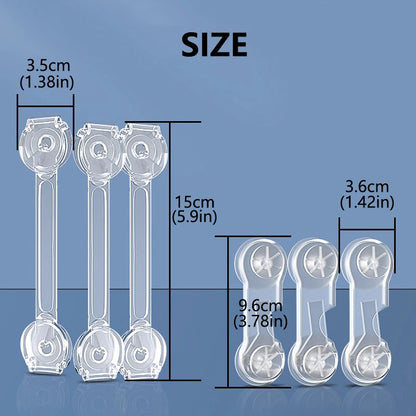 3/5Pcs Baby Cabinet Locks Strap Drawer Lock Child Anti-opening Refrigerator Lock