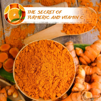 Turmeric Vitamin C Clay Mask  Deep Cleansing Facial Improves Dark Spots  Acne Hydrating Skin Care Tightens Skin Evens Skin Tone