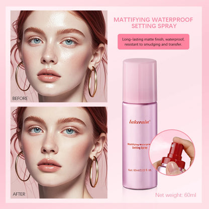 Mattifying Setting Spray Waterproof Makeup Long Lasting Oil Control Moisturizing Non-Sticky Spray