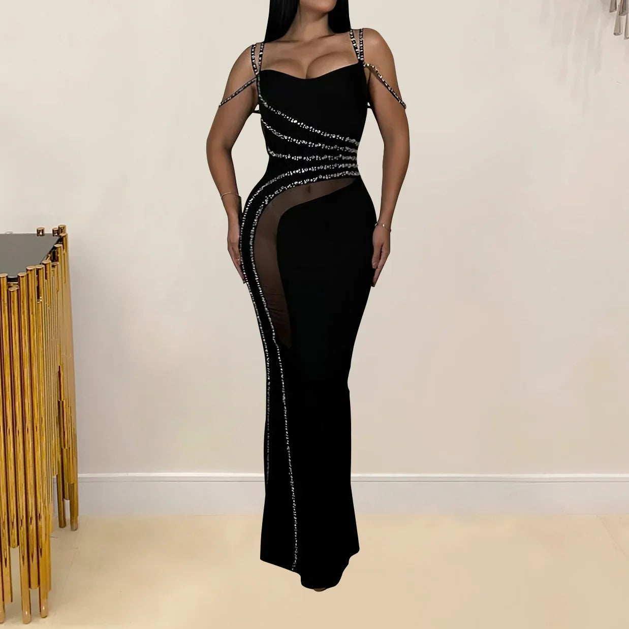 Long elegant party cocktail dresses