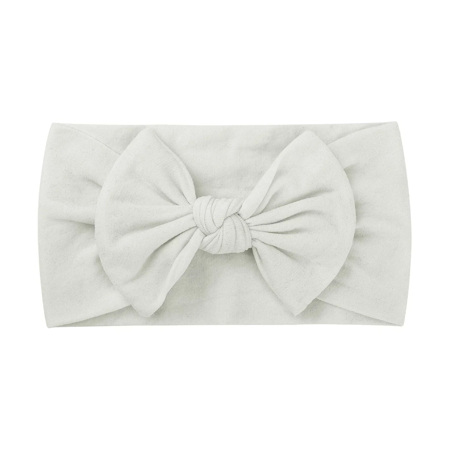 1Pc Simple Solid Color Broadside Bowknot Headband for Baby Girl Elastic Hair Band Basic Turban Headwear Infant Hair Accessories