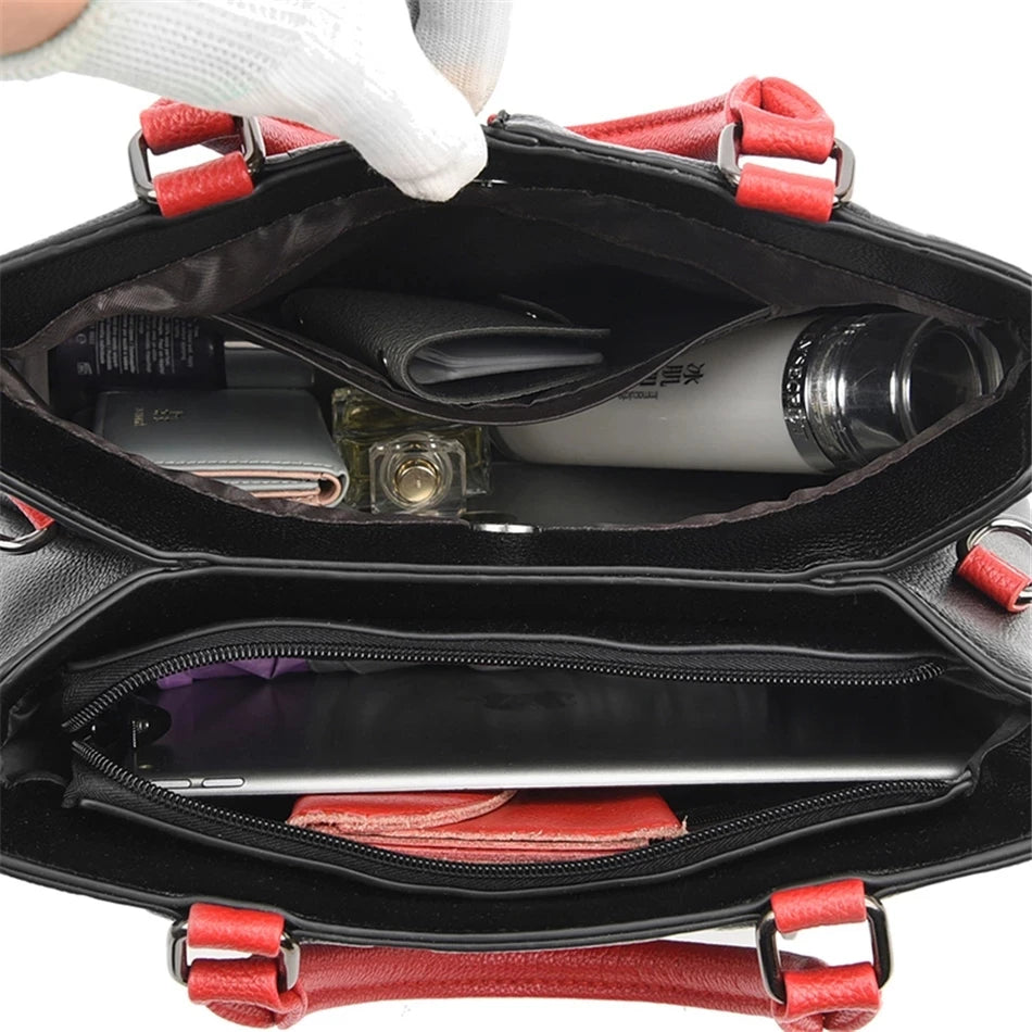 Designer Top-handle Bag Luxury Handbags Women Leather Bags Vintage Ladies Shoulder Crossbody Bags