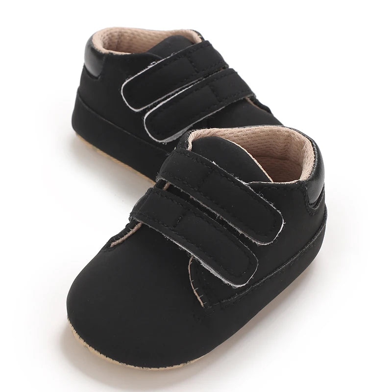 Newborn Baby Shoes Classic Leather Soft Soles Non Slip Toddler Walking