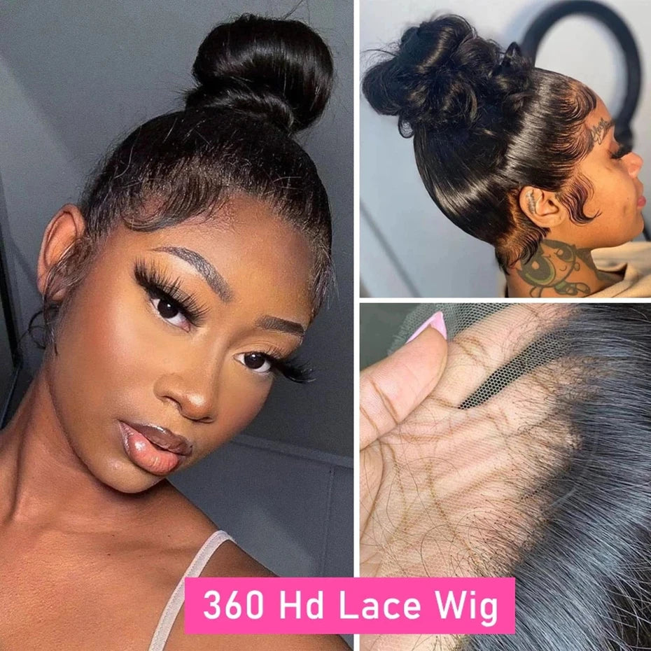 360 Lace Wig 32Inch Body Wave Pre Plucked