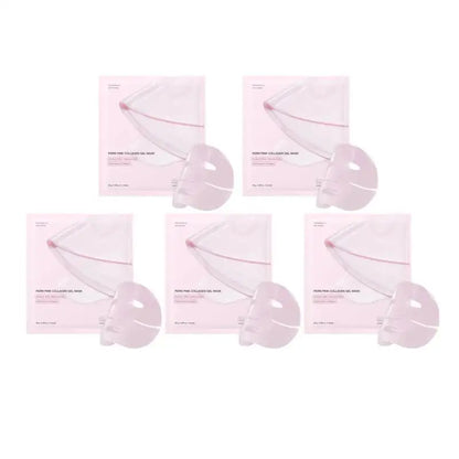 Pink Collagen Gel Salmon Pdrn Facial Mask,Deep Hydrating,Moisturizing And Firming Hydrogel Jelly Face Sheeets,Balance Skin Tone