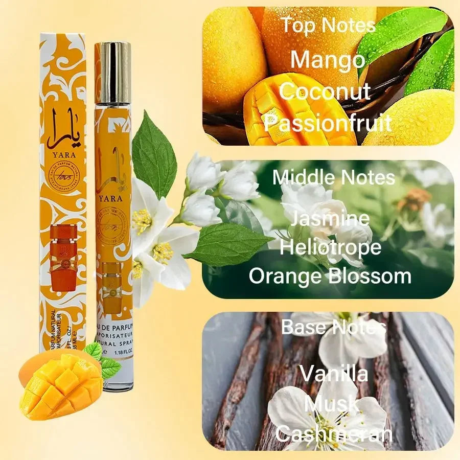 100% Original 35ml Yara Perfume Women's Man's 24 Hours