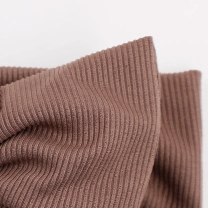 Solid Ribbed Cotton Baby Headband Big Bow Double Layers Knotted Headwraps Newborn Boys Girls Elastic Hair Bands Accessories