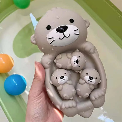 1pc children's floating animal otter sealed floating water play toy