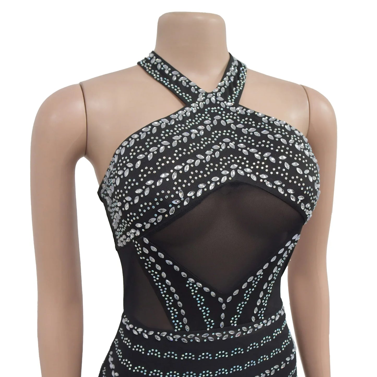 Women's Party Dress Fashion Neck Hanging Short Evening Dress