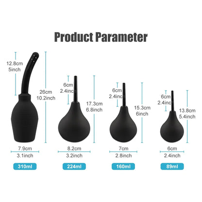 Anal Washes Enema Anal Cleaner Vagina Douche Pear Design Medical Supplies Rubber Health Feminine Intimate Hygiene Shower Tools