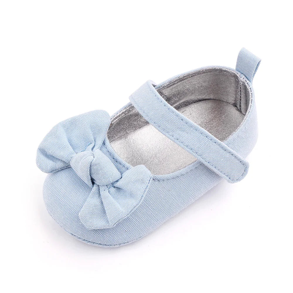 Baby Girl Princess Shoes Soft PU Classical Bowknot Beautiful
