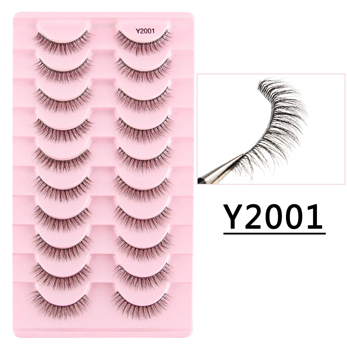 3/10 Pairs 3D Mink Eyelash Natural False Eyelashes Makeup Fake Eye Lashes Faux Cilios Make Up Beauty Tools Wholesale Lashes Cils