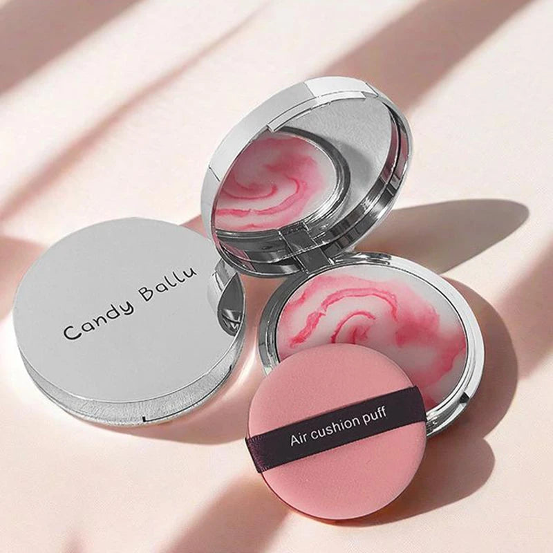 Lavender Setting Powder Long-Lasting Oil Control Waterproof Concealer Women Portable Matte Compact Face Loose Powder Makeup