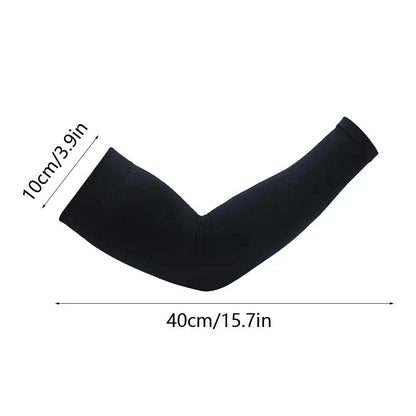New Summer Plus Size Sun Protection Arm Sleeves For Men Quick Dry Arm Cover Ice Silk Sports Sleeve Outdoor Anti-sunburn Sleeve