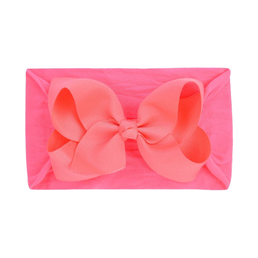 1Pc Headband Nylon Infants Toddlers Elastic Hair Band for Newborn Girl Princess Bowknot Cute Baby Hair Accessories Wholesale