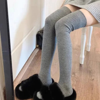 1/2pairs Casual Knitted Long Socks