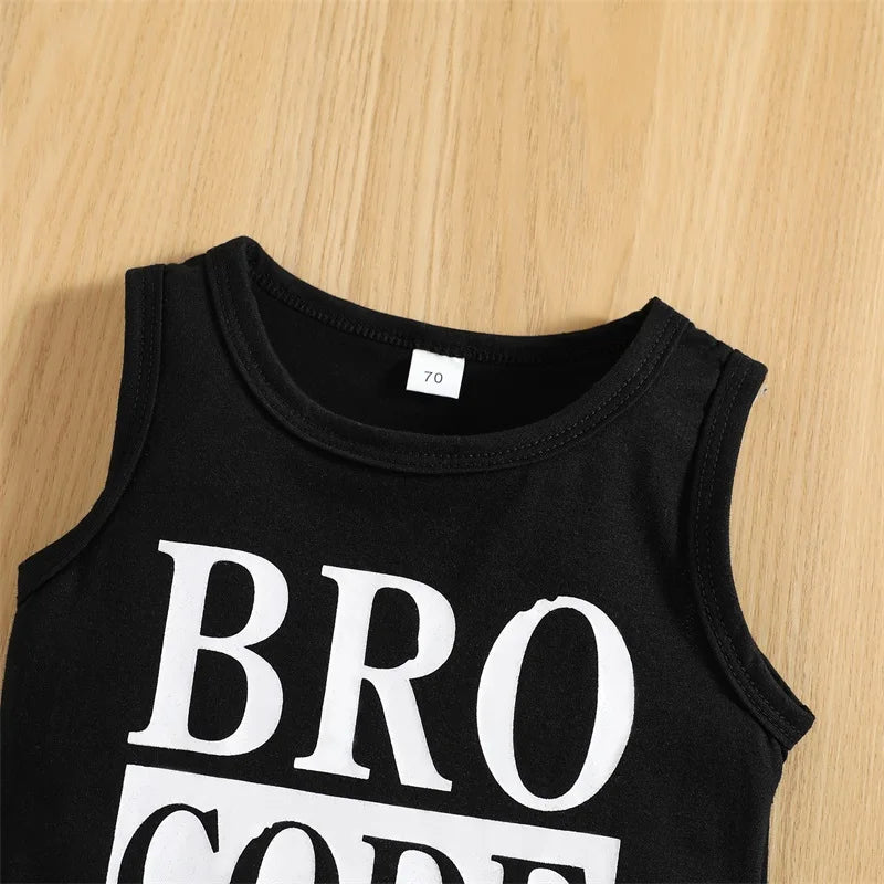 0-3Y Baby Boys Summer Clothes Set Kids Short Sleeve Letter T-shirt + Denim Short Pants Toddler Casual Outfits