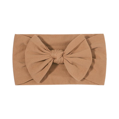 Candy Colors Baby Bowknot Hairband Broadside Headband Kids Girls Boutique Elastic Protect Turban Headwear Kids Hair Accessories