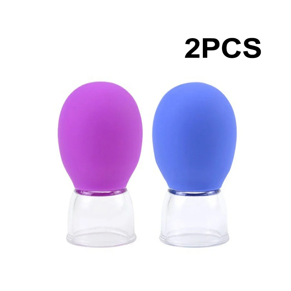 Facial  Cupping Machine Silicone Face Massager Lifting Facial Shaping Vacuum Glass Jar Anti-Wrinkle Cupping Therapy Beauty Tool
