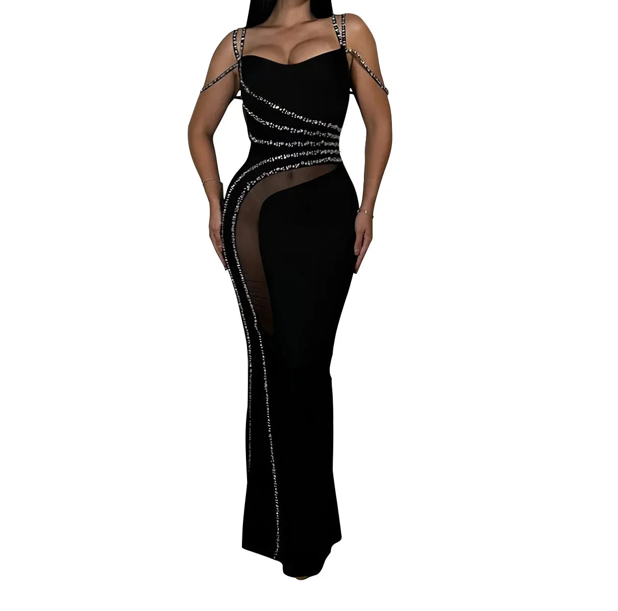 Long elegant party cocktail dresses