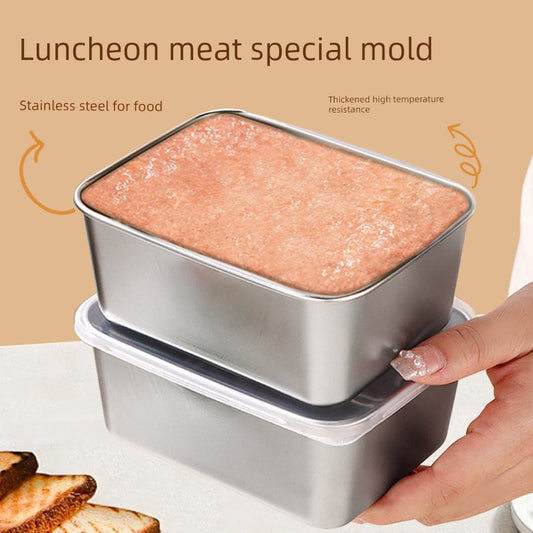 Luncheon Meat Box Stainless Steel Container with Lid Mold