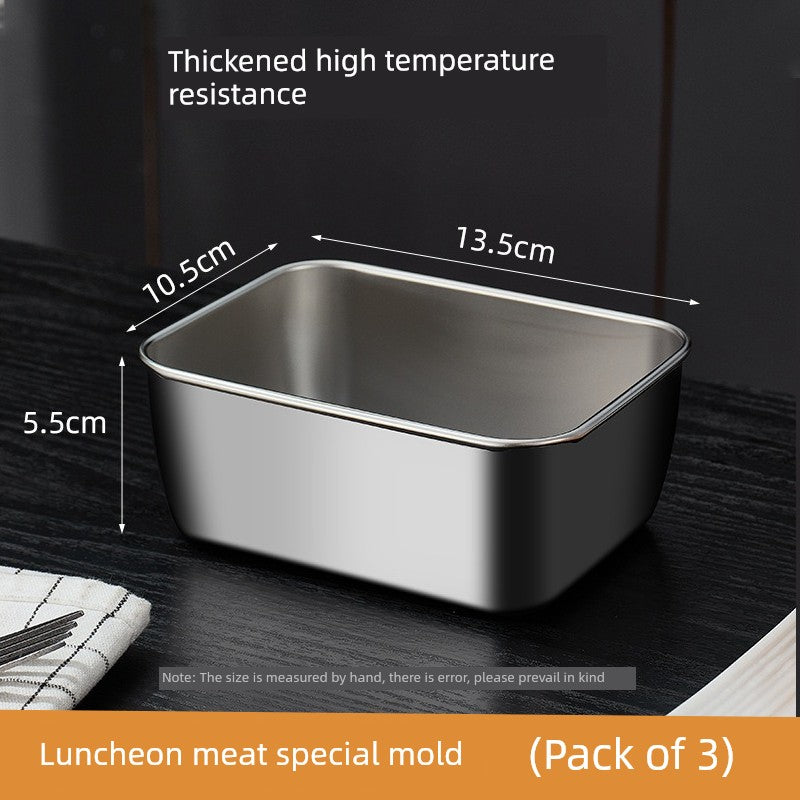 Luncheon Meat Box Stainless Steel Container with Lid Mold