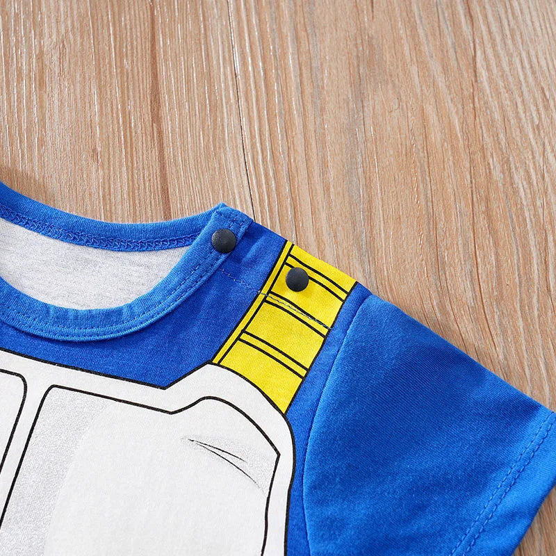 Newborn Clothing Handsome Anime Role Play Cotton Comfortable And Soft Summer Boys And Girls Short Sleeved Baby  Jumpsuit