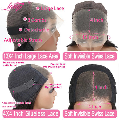 Deep Wave Glueless Wig Human Hair