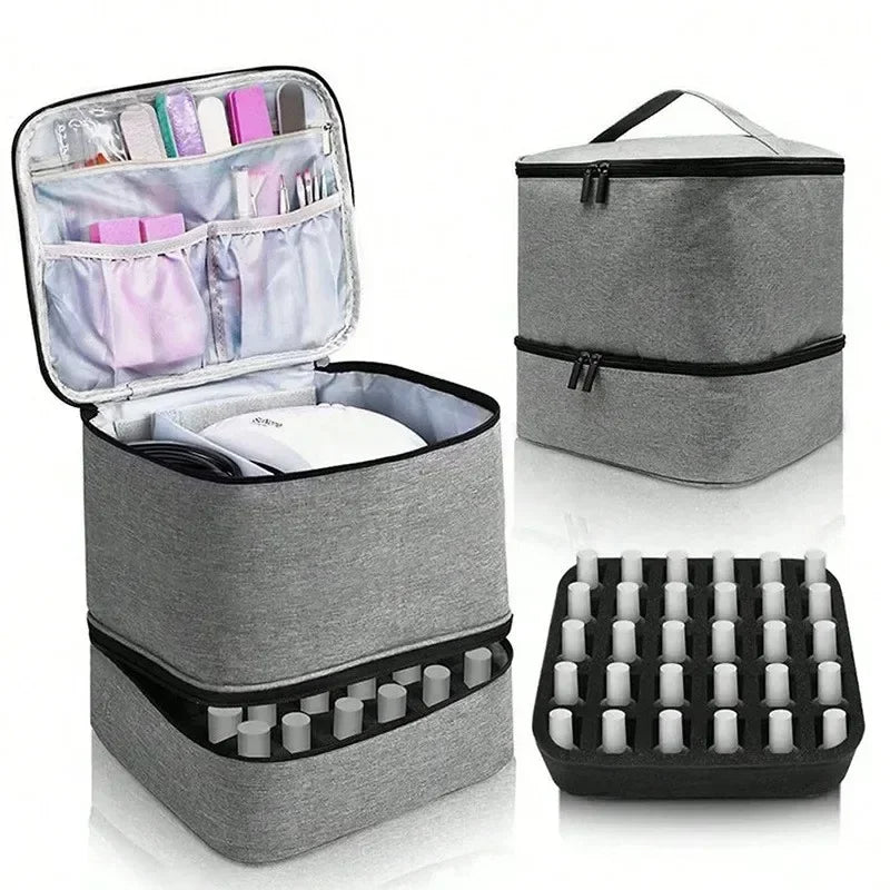Nail Polish Storage Bag Essential Oil Bag Storage Box Double Layer