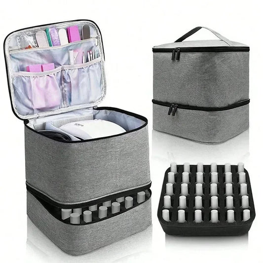 Nail Polish Storage Bag Essential Oil Bag Storage Box Double Layer
