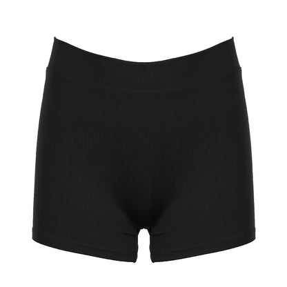 Streetwear y2k Fitness Shorts Chic Black Hot Sexy Flods Shorts Casual High Waist