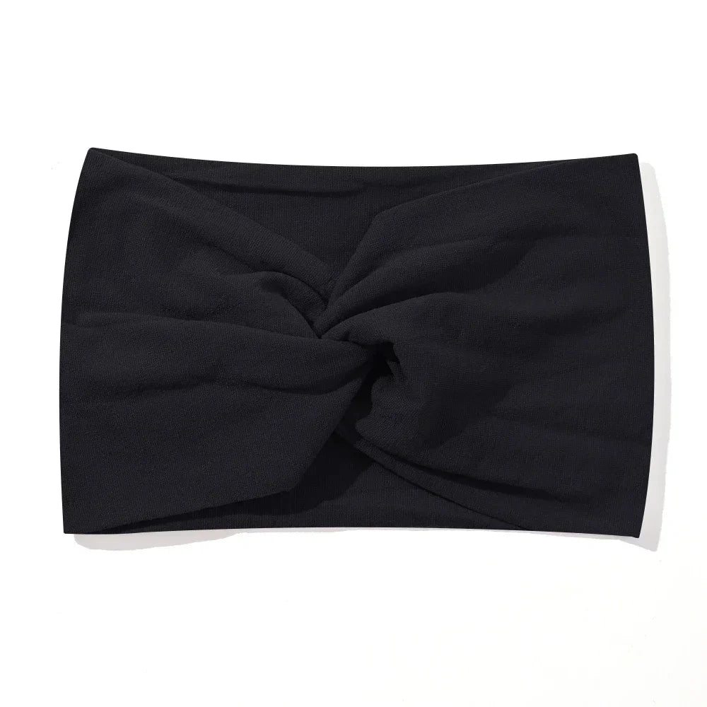 1Pc Soft Nylon Headscarf Astique Suitable for Newborn Baby Girl Flower Headband Elastic Hairband Turban Toddler Hair Accessories