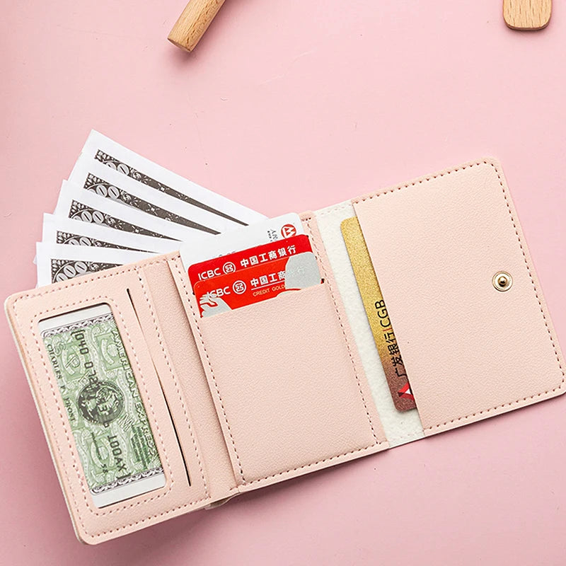 Cartoon Sanrio Kuromi Pochacco Cinnamoroll Multi-slot Wallet Pu Coin Purse With Card Slot Credit ID Card Storager For Women Gift