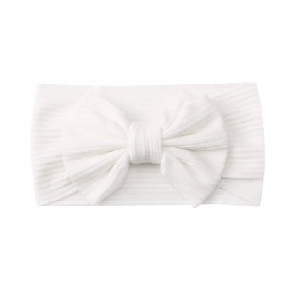 Candy Color Knit Baby Headbands Rib Bow Elastic Soft Newborn Headbands for Baby Girl Children Turban Infant Kids Accessories