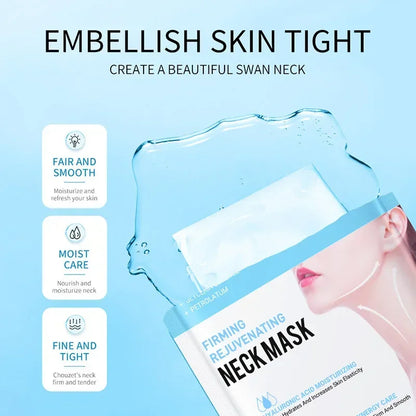 SADOER Hyaluronic Acid Neck Mask Collagen Firming Neck Masks Nourishing Brightening Beauty Moisturizing Necks Skin Care