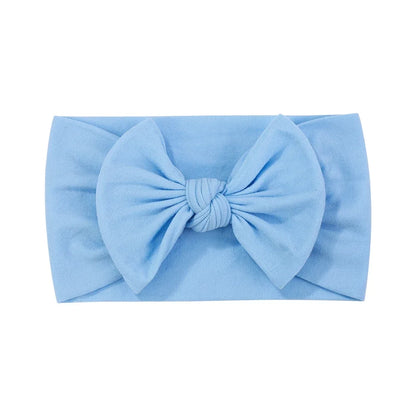 1pcs Newborn Baby Headband for Girls Elastic Knit Children Turban Baby Bows Soft Nylon Kids Headwear Hair Accessories Wholesale