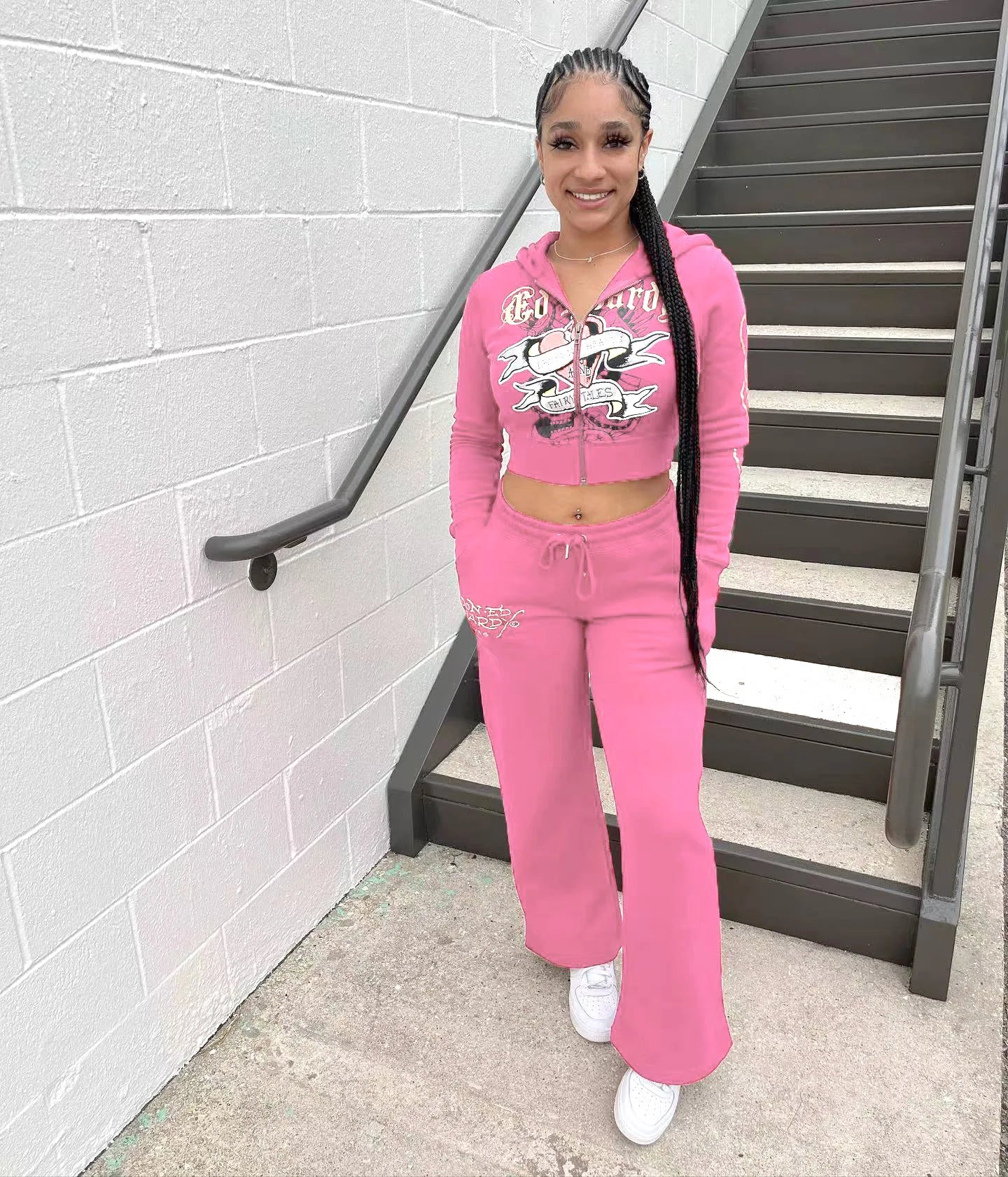 Hoodie Tops Jackets 2 Piece Pant Set Sexy Outfits Women Winter Fall Designer Clothes Bodycon Elegant 2 Piece Pant Sets