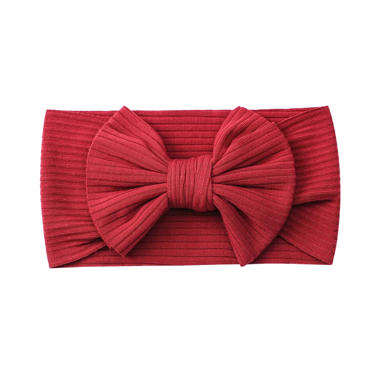 Candy Color Knit Baby Headbands Rib Bow Elastic Soft Newborn Headbands for Baby Girl Children Turban Infant Kids Accessories