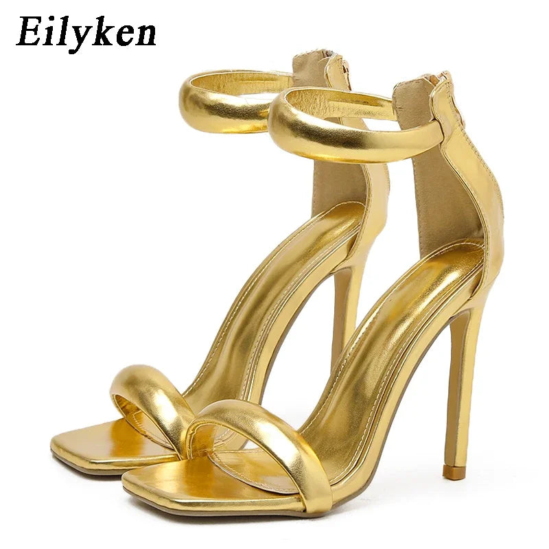 New Design Open Toe High Heels Women Sandals Classics Ankle-Wrap