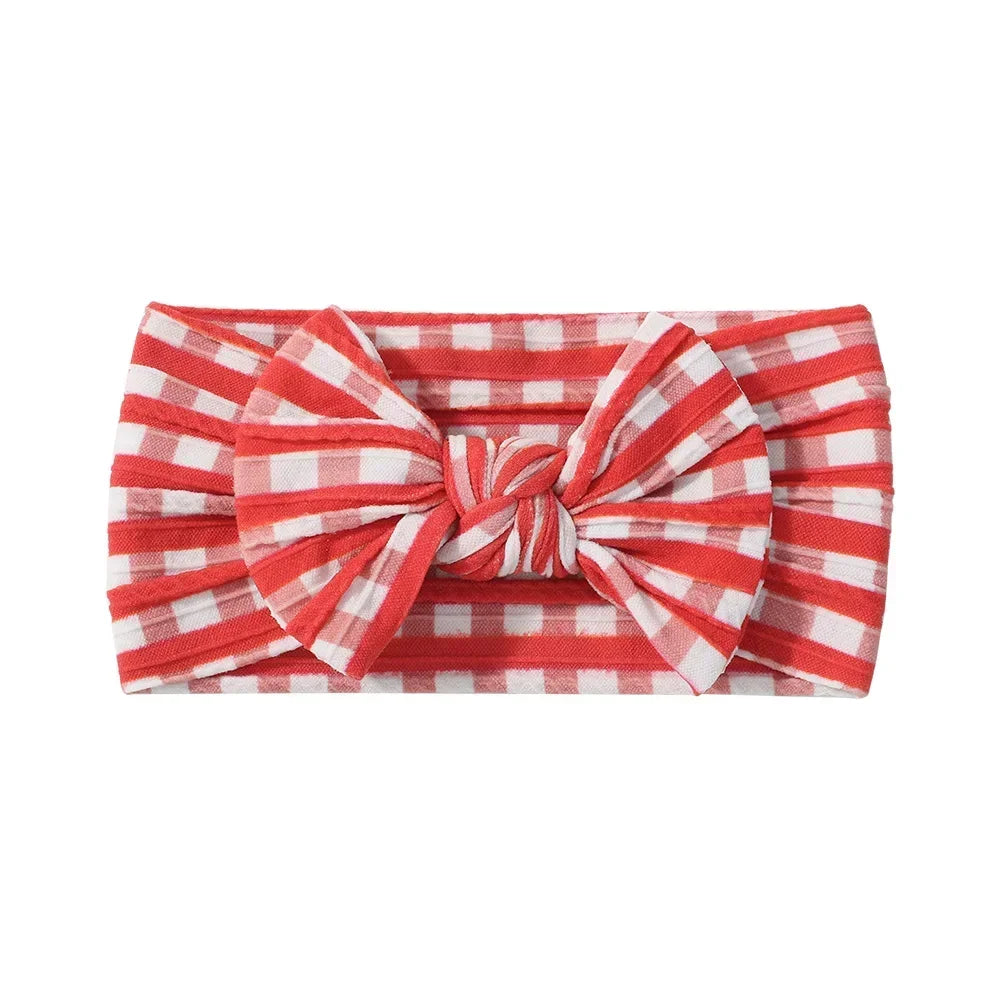 1Pc Simple Solid Color Broadside Bowknot Headband for Baby Girl Elastic Hair Band Basic Turban Headwear Infant Hair Accessories