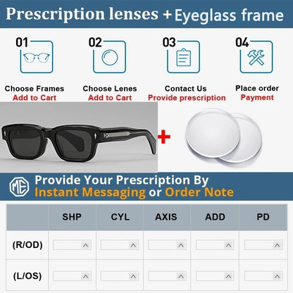 Sunglasses For Men Thick Frame Square 2025