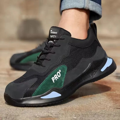 Fashion Safety Shoes Men Boots Steel Toe Shoes Men Puncture-Proof Work Sneakers Male Shoes Work Boots Indestructible Footwear