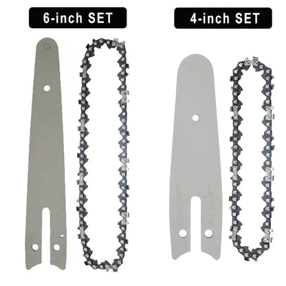 4  6 8 Inch Mini Steel Chainsaw Chains 1/4 Electric Chainsaws Accessory Chains Replacement Mini Electric Chainsaw Chain Saw