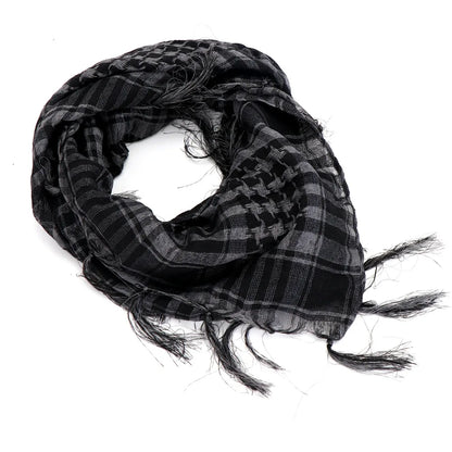 Summer Breathable Man Women Tactical Arab Scarf Fashion Outdoor Lightweight Hijab Scarf Spring Army Plaid Head Scarf Keep Warm