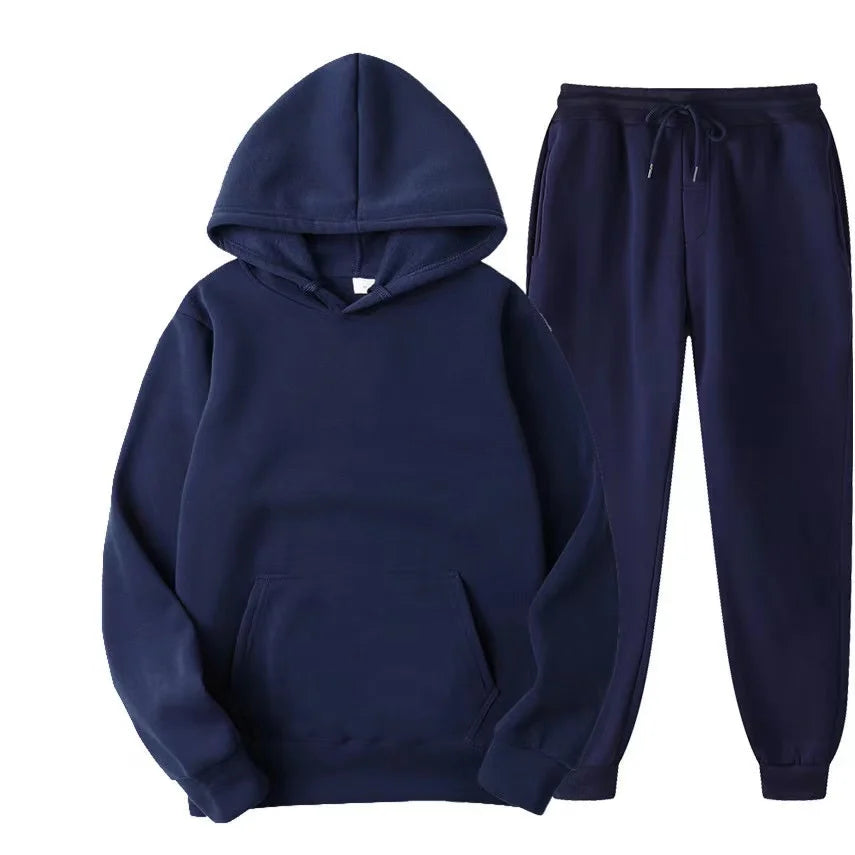 Hoodies Pants Autumn Winter Hooded Sweatshirt Sweatpants Hoodie Pant Hoody Pullover Female Suit