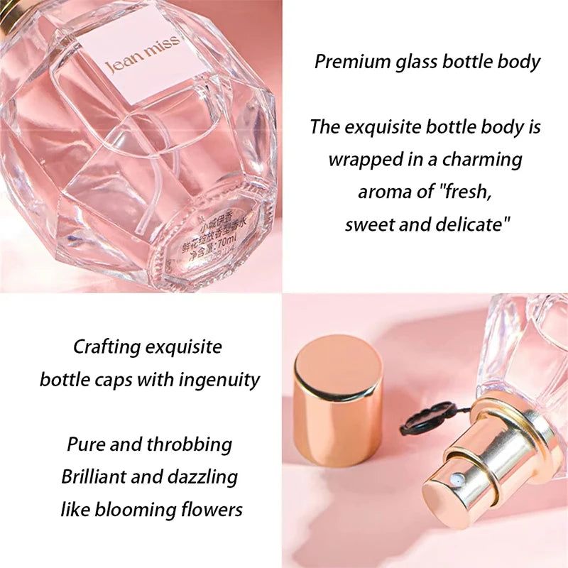 Grapefruit Sweet Women's Perfume New 70ml Flower Lasting Light Fragrance Brand Body Mist Floral Scent Pheromone Charming Perfume