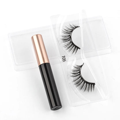 New 1/3Pairs Magnetic Eyelashes False Lashes Repeated Use Eyelashes Waterproof Liquid Eyeliner With Tweezer Make Up Sets Hotting
