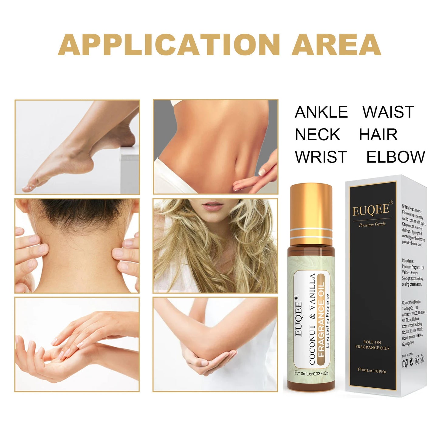 EUQEE 10ml 1pcs Strawberry Cherry Watermelon Peach Fragrance Oils For Aromatherapy Diffuser Candle Making Premium Perfume Oil